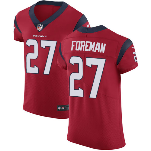 Men's Nike Houston Texans #27 D'Onta Foreman Red Alternate Vapor Untouchable Elite Player NFL Jersey