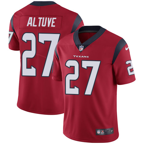 Men's Nike Houston Texans #27 Jose Altuve Red Alternate Vapor Untouchable Limited Player NFL Jersey