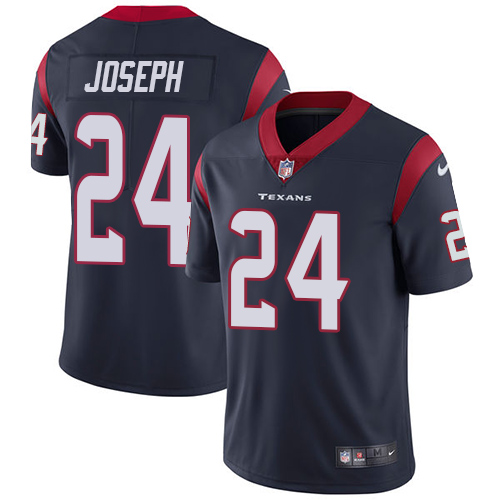Men's Nike Houston Texans #24 Johnathan Joseph Navy Blue Team Color Vapor Untouchable Limited Player NFL Jersey