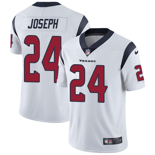 Men's Nike Houston Texans #24 Johnathan Joseph White Vapor Untouchable Limited Player NFL Jersey