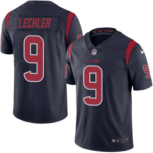 Men's Nike Houston Texans #9 Shane Lechler Limited Navy Blue Rush Vapor Untouchable NFL Jersey