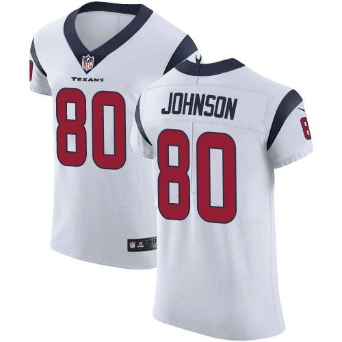 Men's Nike Houston Texans #80 Andre Johnson White Vapor Untouchable Elite Player NFL Jersey
