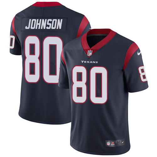 Youth Nike Houston Texans #80 Andre Johnson Navy Blue Team Color Vapor Untouchable Limited Player NFL Jersey