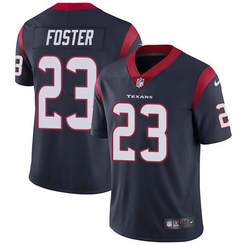 Men's Nike Houston Texans #23 Arian Foster Navy Blue Team Color Vapor Untouchable Limited Player NFL Jersey