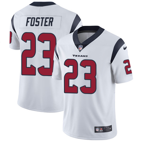 Men's Nike Houston Texans #23 Arian Foster White Vapor Untouchable Limited Player NFL Jersey