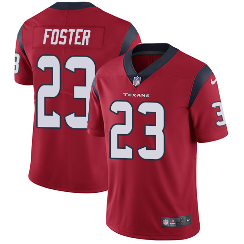 Men's Nike Houston Texans #23 Arian Foster Red Alternate Vapor Untouchable Limited Player NFL Jersey