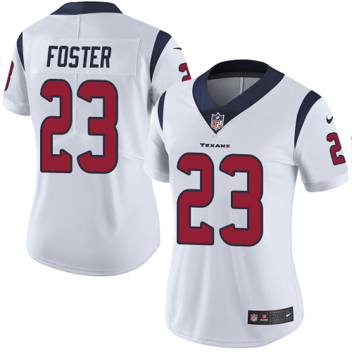Women's Nike Houston Texans #23 Arian Foster White Vapor Untouchable Limited Player NFL Jersey