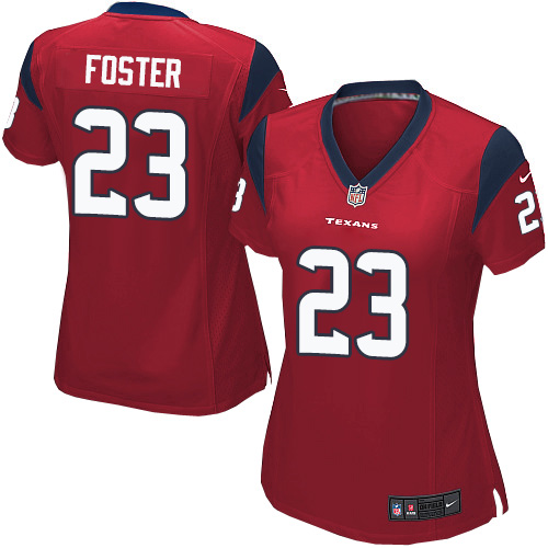 Women's Nike Houston Texans #23 Arian Foster Game Red Alternate NFL Jersey