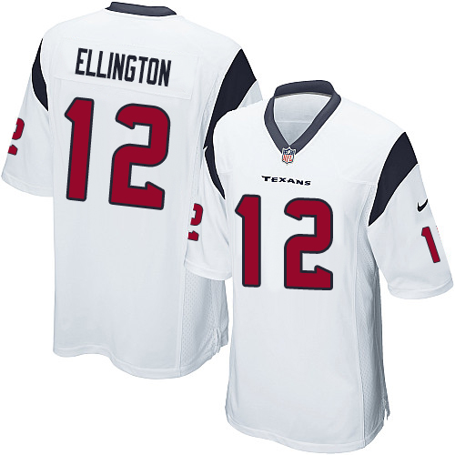 Men's Nike Houston Texans #12 Bruce Ellington Game White NFL Jersey
