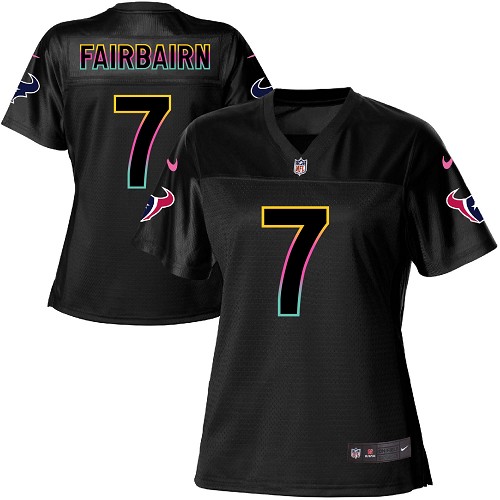 Women's Nike Houston Texans #7 Ka'imi Fairbairn Game Black Fashion NFL Jersey