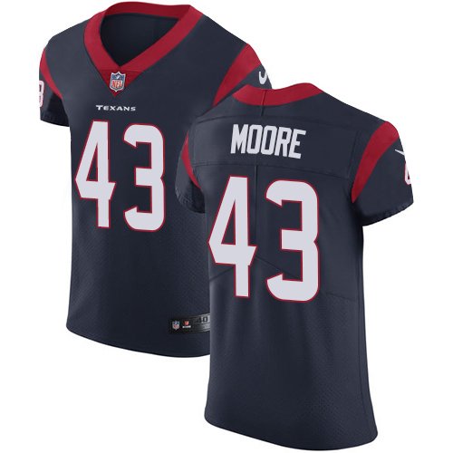 Men's Nike Houston Texans #43 Corey Moore Navy Blue Team Color Vapor Untouchable Elite Player NFL Jersey
