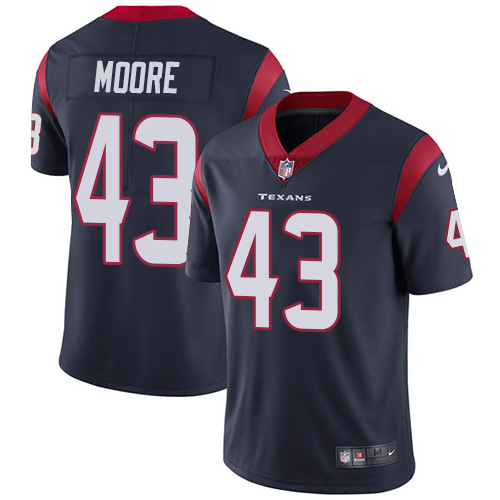 Men's Nike Houston Texans #43 Corey Moore Navy Blue Team Color Vapor Untouchable Limited Player NFL Jersey