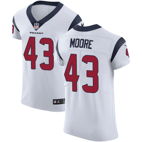 Men's Nike Houston Texans #43 Corey Moore White Vapor Untouchable Elite Player NFL Jersey