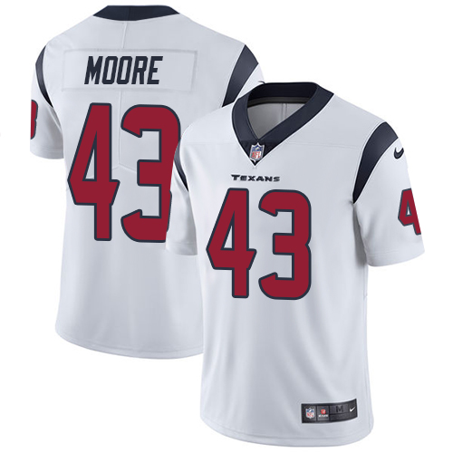 Men's Nike Houston Texans #43 Corey Moore White Vapor Untouchable Limited Player NFL Jersey