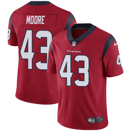 Men's Nike Houston Texans #43 Corey Moore Red Alternate Vapor Untouchable Limited Player NFL Jersey