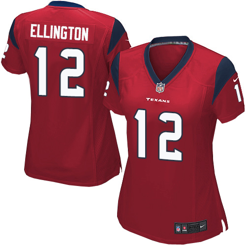 Women's Nike Houston Texans #12 Bruce Ellington Game Red Alternate NFL Jersey