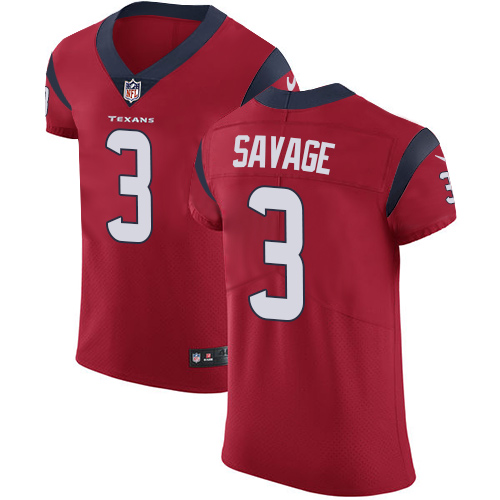 Men's Nike Houston Texans #3 Tom Savage Red Alternate Vapor Untouchable Elite Player NFL Jersey