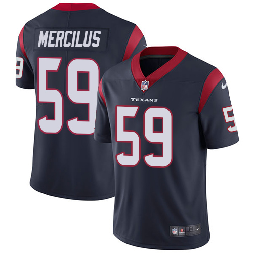 Youth Nike Houston Texans #59 Whitney Mercilus Navy Blue Team Color Vapor Untouchable Limited Player NFL Jersey