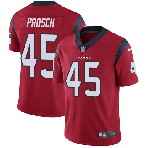 Men's Nike Houston Texans #45 Jay Prosch Red Alternate Vapor Untouchable Limited Player NFL Jersey