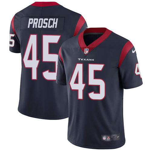 Youth Nike Houston Texans #45 Jay Prosch Navy Blue Team Color Vapor Untouchable Limited Player NFL Jersey