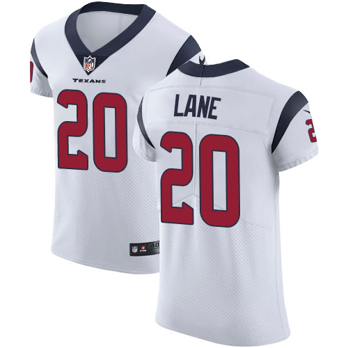 Men's Nike Houston Texans #20 Jeremy Lane White Vapor Untouchable Elite Player NFL Jersey
