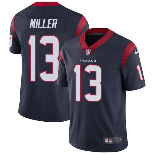 Men's Nike Houston Texans #13 Braxton Miller Navy Blue Team Color Vapor Untouchable Limited Player NFL Jersey