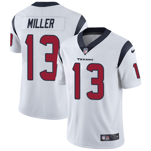 Men's Nike Houston Texans #13 Braxton Miller White Vapor Untouchable Limited Player NFL Jersey