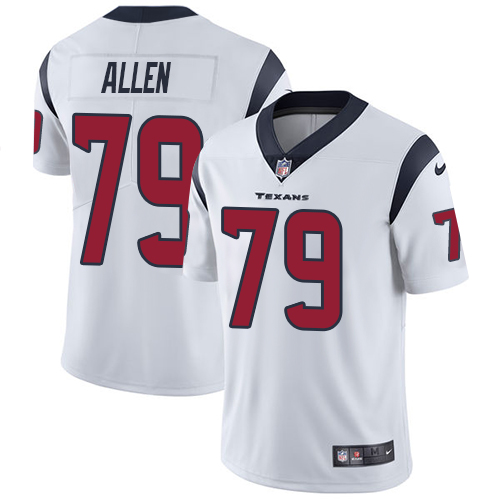 Men's Nike Houston Texans #79 Jeff Allen White Vapor Untouchable Limited Player NFL Jersey