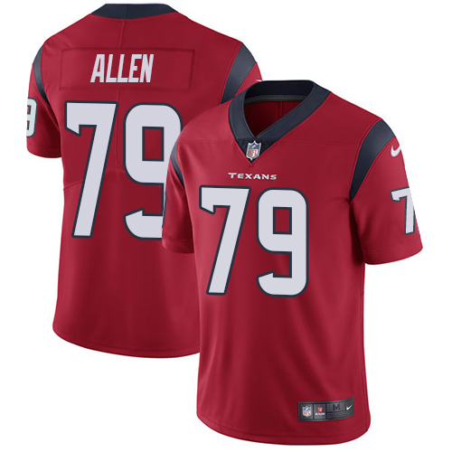Men's Nike Houston Texans #79 Jeff Allen Red Alternate Vapor Untouchable Limited Player NFL Jersey