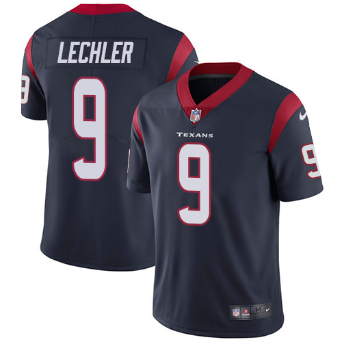 Men's Nike Houston Texans #9 Shane Lechler Navy Blue Team Color Vapor Untouchable Limited Player NFL Jersey