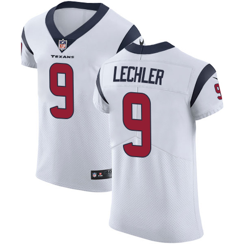 Men's Nike Houston Texans #9 Shane Lechler White Vapor Untouchable Elite Player NFL Jersey
