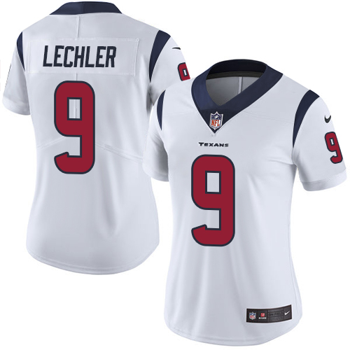 Women's Nike Houston Texans #9 Shane Lechler White Vapor Untouchable Limited Player NFL Jersey