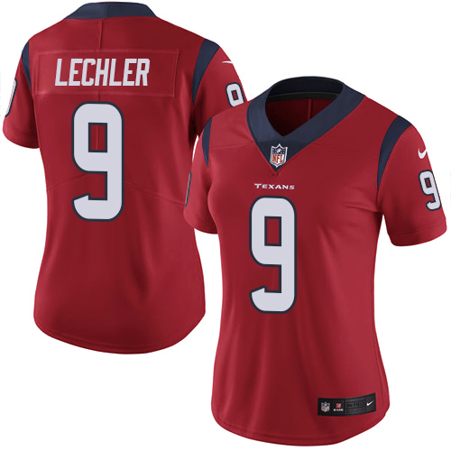 Women's Nike Houston Texans #9 Shane Lechler Red Alternate Vapor Untouchable Limited Player NFL Jersey