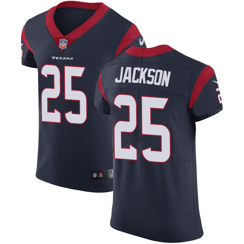 Men's Nike Houston Texans #25 Kareem Jackson Navy Blue Team Color Vapor Untouchable Elite Player NFL Jersey