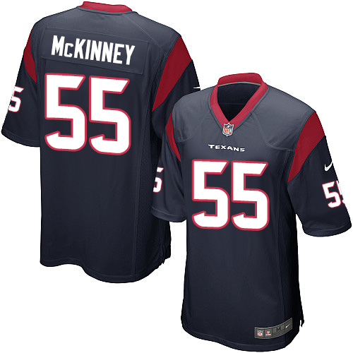 Men's Nike Houston Texans #55 Benardrick McKinney Game Navy Blue Team Color NFL Jersey