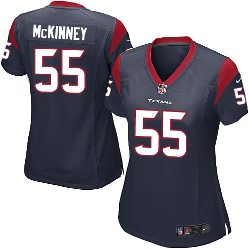 Women's Nike Houston Texans #55 Benardrick McKinney Game Navy Blue Team Color NFL Jersey