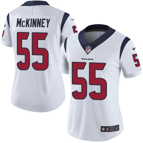 Women's Nike Houston Texans #55 Benardrick McKinney White Vapor Untouchable Limited Player NFL Jersey