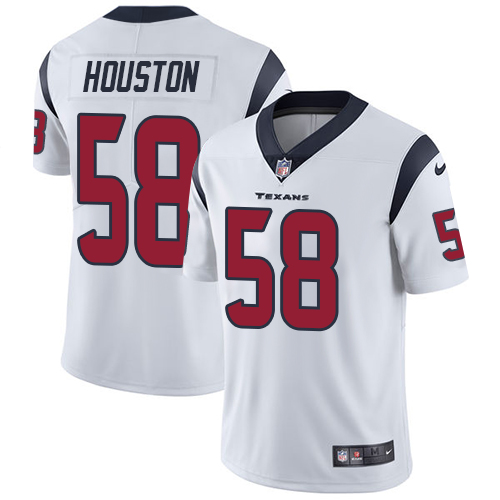 Men's Nike Houston Texans #58 Lamarr Houston White Vapor Untouchable Limited Player NFL Jersey