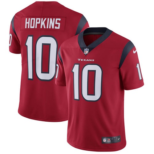 Youth Nike Houston Texans #10 DeAndre Hopkins Red Alternate Vapor Untouchable Limited Player NFL Jersey