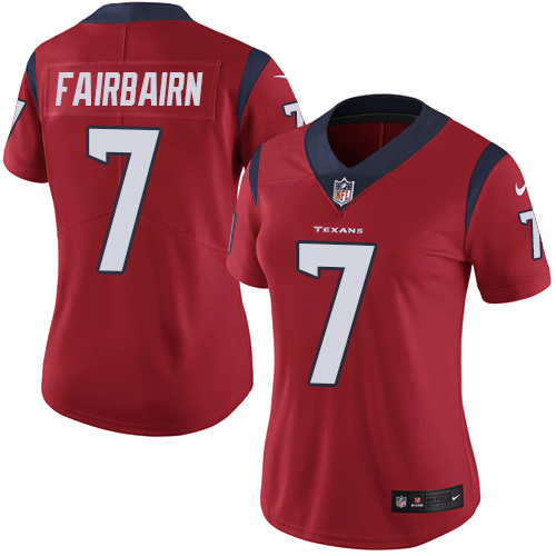 Women's Nike Houston Texans #7 Ka'imi Fairbairn Red Alternate Vapor Untouchable Limited Player NFL Jersey