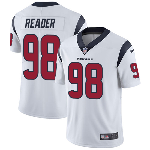 Men's Nike Houston Texans #98 D.J. Reader White Vapor Untouchable Limited Player NFL Jersey