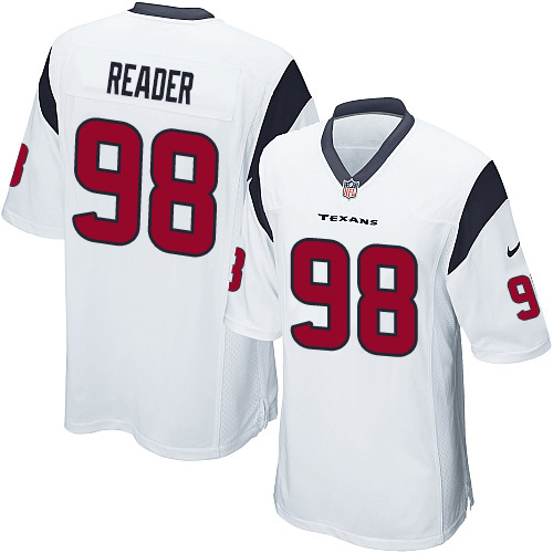 Men's Nike Houston Texans #98 D.J. Reader Game White NFL Jersey