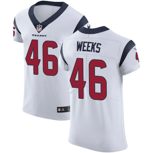 Men's Nike Houston Texans #46 Jon Weeks White Vapor Untouchable Elite Player NFL Jersey