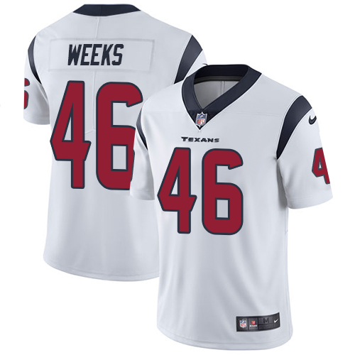 Men's Nike Houston Texans #46 Jon Weeks White Vapor Untouchable Limited Player NFL Jersey