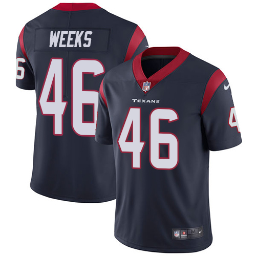 Youth Nike Houston Texans #46 Jon Weeks Navy Blue Team Color Vapor Untouchable Limited Player NFL Jersey