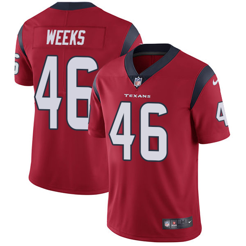 Youth Nike Houston Texans #46 Jon Weeks Red Alternate Vapor Untouchable Limited Player NFL Jersey