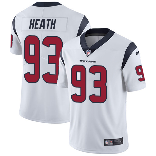 Men's Nike Houston Texans #93 Joel Heath White Vapor Untouchable Limited Player NFL Jersey