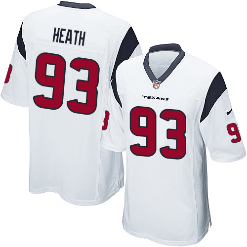 Men's Nike Houston Texans #93 Joel Heath Game White NFL Jersey