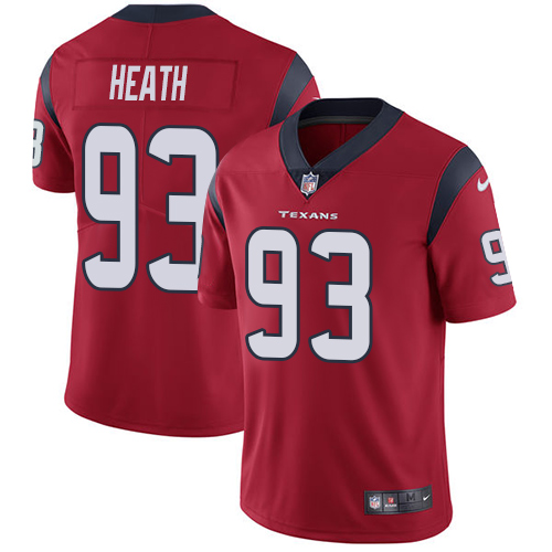 Men's Nike Houston Texans #93 Joel Heath Red Alternate Vapor Untouchable Limited Player NFL Jersey