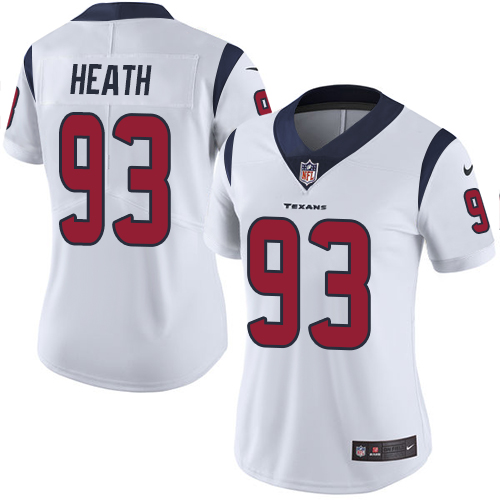 Women's Nike Houston Texans #93 Joel Heath White Vapor Untouchable Limited Player NFL Jersey